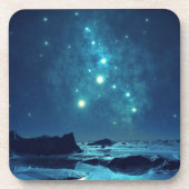 Leuchtende Sterne Untersetzer (Vorderseite)