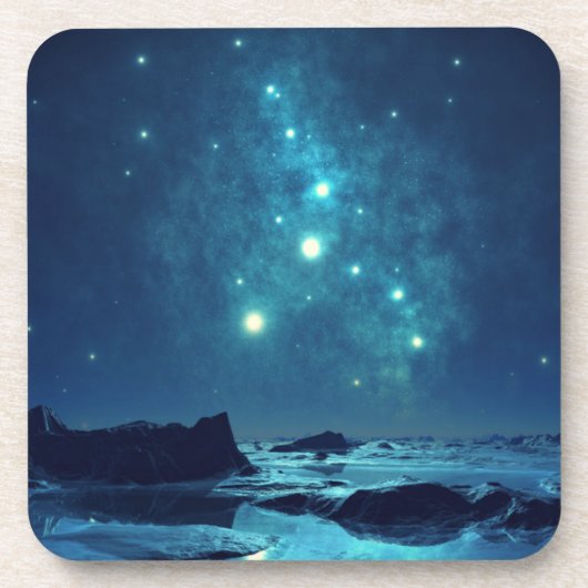 Leuchtende Sterne Untersetzer (Vorderseite)