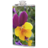 leuchtende Stiefmütterchen Flachmann (Links)