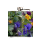 leuchtende Stiefmütterchen Flachmann (Rückseite)