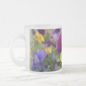 leuchtende Stiefmütterchen Mattglastasse (Links)