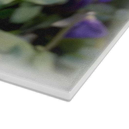 leuchtende Stiefmütterchen Schneidebrett (Ecke)