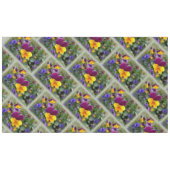 leuchtende Stiefmütterchen Tischdecke (Vorderseite (Horizontal))