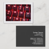 Leuchtende Tastatur (grenzt) Visitenkarte (Vorne/Hinten)