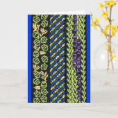 Leuchtende Torah-Bar/Fledermaus-Mitzvah-Karte Karte (Gelbe Blume)