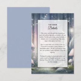 Leuchtende Träume verzauberter Wald Begleitkarte