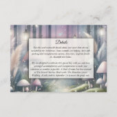 Leuchtende Träume verzauberter Wald Begleitkarte (Vorderseite)