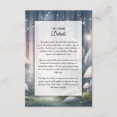 Leuchtende Träume verzauberter Wald Begleitkarte (Vorderseite)