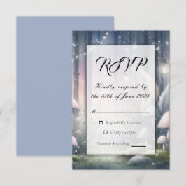 Leuchtende Träume verzauberter Wald RSVP Karte