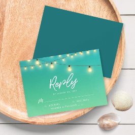 Leuchtende UAWG aus Aquarellglas RSVP Karte