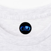 Leuchtende Unendlichkeit mit blauer Rose Etiketten (Befestigt)