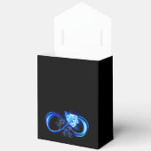 Leuchtende Unendlichkeit mit blauer Rose Geschenkschachtel (Offen)