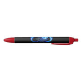 Leuchtende Unendlichkeit mit blauer Rose Kugelschreiber (Unterseite)