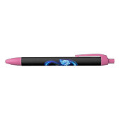 Leuchtende Unendlichkeit mit blauer Rose Kugelschreiber (Oberseite)