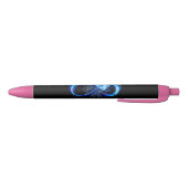 Leuchtende Unendlichkeit mit blauer Rose Kugelschreiber (Unterseite)