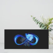Leuchtende Unendlichkeit mit blauer Rose Programm (Stehend Vorderseite)