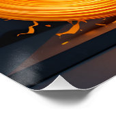 Leuchtende Unendlichkeitsskulptur Poster (Ecke)