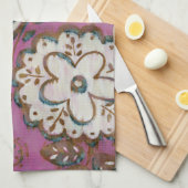 Leuchtende Verzierung I Geschirrtuch (Viertel Falte)