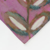 Leuchtende Verzierung II Fleecedecke (Ecke)