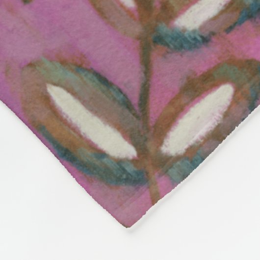 Leuchtende Verzierung II Fleecedecke (Ecke)