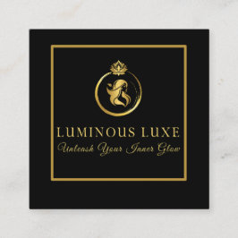 Leuchtende Visitenkarte für Schönheit