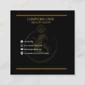 Leuchtende Visitenkarte für Schönheit (Rückseite)