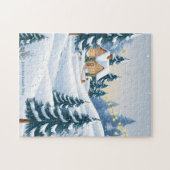 Leuchtende Weihnachtsstadt Puzzle (Horizontal)