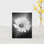 Leuchtende weiße Weihnachtskarte Karte (Gelbe Blume)