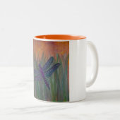 Leuchtende Wind-Libelle Zweifarbige Tasse (VorderseiteRechts)