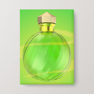 Leuchtende Zaubertrankflasche Button