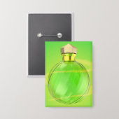 Leuchtende Zaubertrankflasche Button (Vorderseite/Rückseite)