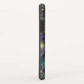 Leuchtender abstrakt blauer Name des lila Fraktals Case-Mate iPhone Hülle (Hinten/Rechts)