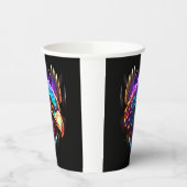 Leuchtender Adler Pappbecher (Links)