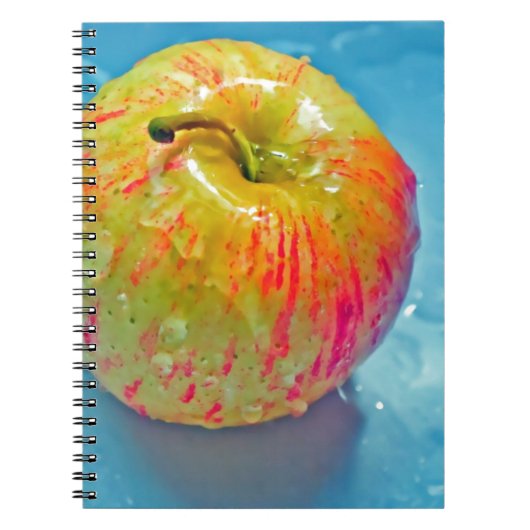 Leuchtender Apfel Notizblock (Vorderseite)