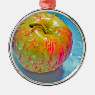 Leuchtender Apfel Ornament Aus Metall
