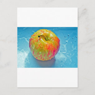 Leuchtender Apfel Postkarte