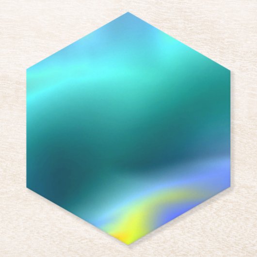 Leuchtender Aqua-Getränkeuntersetzer Untersetzer (Vorderseite)
