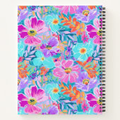 Leuchtender Aquarelllavender und rosa Plane Notizblock (Rückseite)