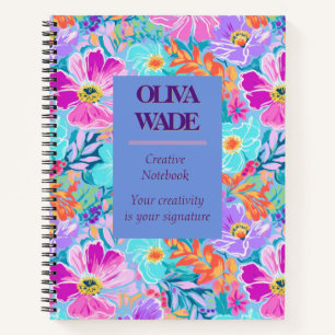 Leuchtender Aquarelllavender und rosa Plane Notizblock