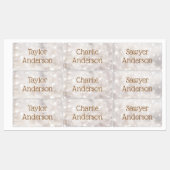 Leuchtender ätherischer Buke wasserfester Name Etiketten (Blatt)