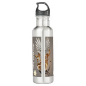 "Leuchtender Aufstieg" Edelstahlflasche (Rückseite)