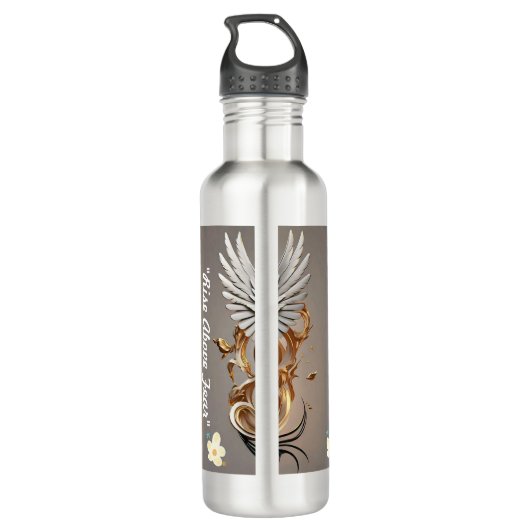 "Leuchtender Aufstieg" Edelstahlflasche (Rückseite)