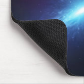 Leuchtender blauer Supernova-Weltraumnebel Astrono Mousepad (Ecke)