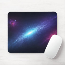 Leuchtender blauer Supernova-Weltraumnebel Astrono Mousepad