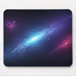 Leuchtender blauer Supernova-Weltraumnebel Astrono Mousepad