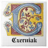 Leuchtender Brief C Fliese (Vorderseite)