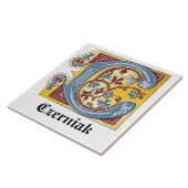 Leuchtender Brief C Fliese (Seite)