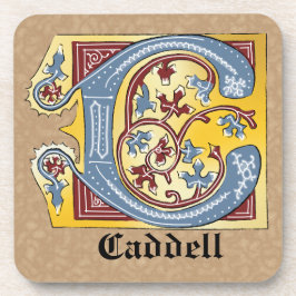 Leuchtender Brief C Getränkeuntersetzer