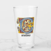 Leuchtender Brief C Glas (Vorderseite)