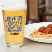 Leuchtender Brief C Glas